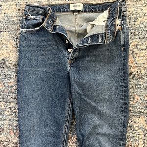 Agolde Riley, long, hi rise straight leg jeans